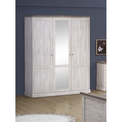 Deladeco Armoire enfant contemporaine 172 cm chêne blanc/marron Maxime Chêne blanc/marron Chêne blanc/marron - Publicité Deladeco Armoire enfant contemporaine 172 cm chêne blanc/marron Maxime Chêne blanc/marron Chêne blanc/marron - Publicité