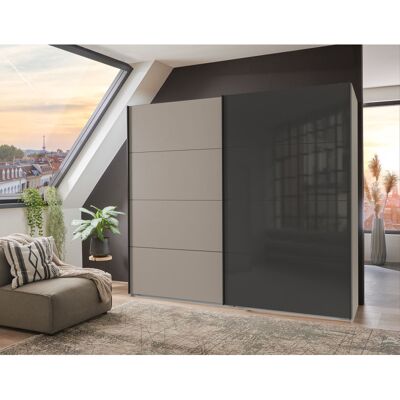 Deladeco Armoire adulte portes coulissantes gris sahara/graphite Matilda Gris sahara/graphite Armoire 180 cm Gris sahara/graphite Armoire 180 cm - Publicité Deladeco Armoire adulte portes coulissantes gris sahara/graphite Matilda Gris sahara/graphite Armoire 180 cm Gris sahara/graphite Armoire 180 cm - Publicité