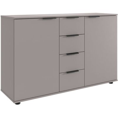 Deladeco Commode moderne 130 cm gris sahara Matilda 1 Gris sahara Gris sahara - Publicité Deladeco Commode moderne 130 cm gris sahara Matilda 1 Gris sahara Gris sahara - Publicité