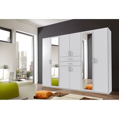 Deladeco Armoire adulte moderne 270 cm blanche Hortensia Blanc Blanc - Publicité Deladeco Armoire adulte moderne 270 cm blanche Hortensia Blanc Blanc - Publicité