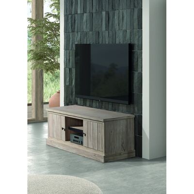 Deladeco Meuble TV contemporain 160 cm chêne clair Tirol Chêne clair Chêne clair - Publicité Deladeco Meuble TV contemporain 160 cm chêne clair Tirol Chêne clair Chêne clair - Publicité