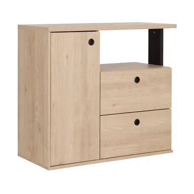Deladeco Commode enfant contemporaine chêne/noir Duplex Chêne/noir Chêne/noir - Publicité Deladeco Commode enfant contemporaine chêne/noir Duplex Chêne/noir Chêne/noir - Publicité