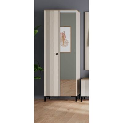 Deladeco Armoire d'entrée moderne gris cachemire Lucenza Gris cachemire Gris cachemire - Publicité Deladeco Armoire d'entrée moderne gris cachemire Lucenza Gris cachemire Gris cachemire - Publicité