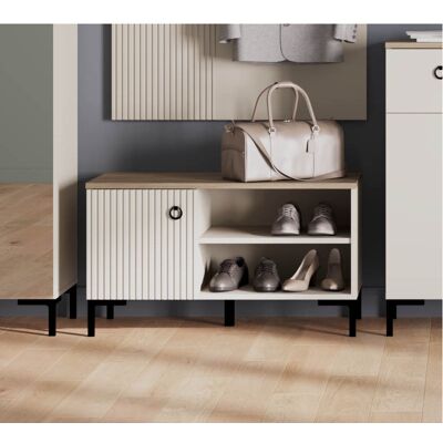 Deladeco Banc à chaussures moderne gris cachemire Lucenza Gris cachemire Gris cachemire - Publicité Deladeco Banc à chaussures moderne gris cachemire Lucenza Gris cachemire Gris cachemire - Publicité
