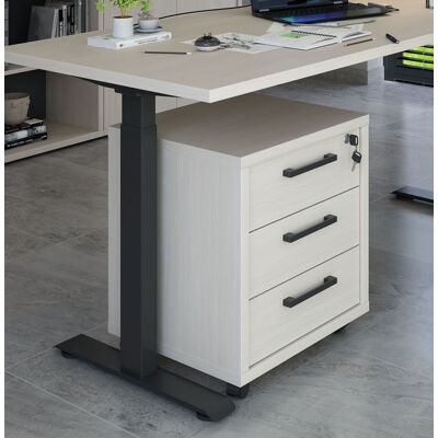 Deladeco Caisson de bureau mobile contemporain chêne clair Lexos Chêne clair Chêne clair - Publicité Deladeco Caisson de bureau mobile contemporain chêne clair Lexos Chêne clair Chêne clair - Publicité