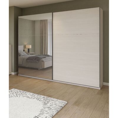 Deladeco Armoire adulte contemporaine portes coulissantes chêne clair Lolita Chêne clair Armoire 250 cm Chêne clair Armoire 250 cm - Publicité Deladeco Armoire adulte contemporaine portes coulissantes chêne clair Lolita Chêne clair Armoire 250 cm Chêne clair Armoire 250 cm - Publicité
