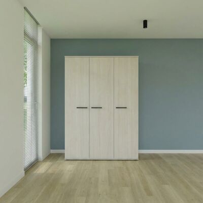 Deladeco Armoire contemporaine 151 cm chêne clair Lolita Chêne clair Chêne clair - Publicité Deladeco Armoire contemporaine 151 cm chêne clair Lolita Chêne clair Chêne clair - Publicité