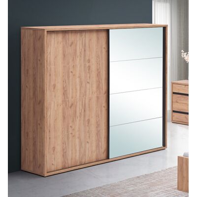 Deladeco Armoire adulte contemporaine chêne français Erwan Chêne français 240x214x60 cm Chêne français 240x214x60 cm - Publicité Deladeco Armoire adulte contemporaine chêne français Erwan Chêne français 240x214x60 cm Chêne français 240x214x60 cm - Publicité