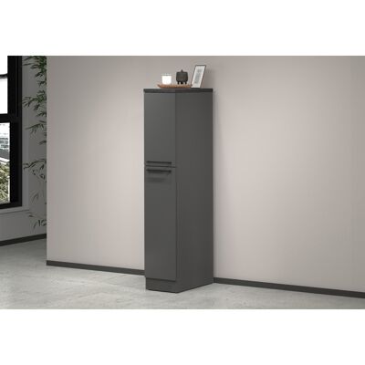 Deladeco Colonne de cuisine 2 tiroirs anthracite mat/béton Solena Anthracite mat/béton Anthracite mat/béton - Publicité Deladeco Colonne de cuisine 2 tiroirs anthracite mat/béton Solena Anthracite mat/béton Anthracite mat/béton - Publicité