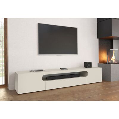 Deladeco Meuble TV moderne 240 cm coloris cachemire Regina Cachemire Cachemire - Publicité Deladeco Meuble TV moderne 240 cm coloris cachemire Regina Cachemire Cachemire - Publicité