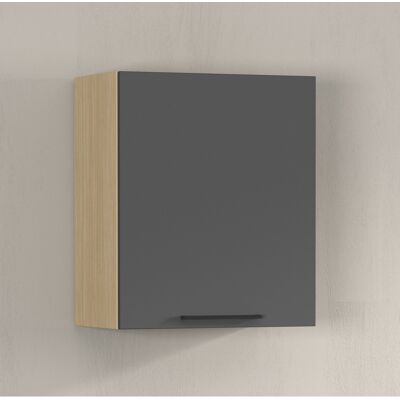 Deladeco Meuble haut de cuisine moderne anthracite mat/chêne Louna Anthracite mat/chêne Anthracite mat/chêne - Publicité Deladeco Meuble haut de cuisine moderne anthracite mat/chêne Louna Anthracite mat/chêne Anthracite mat/chêne - Publicité
