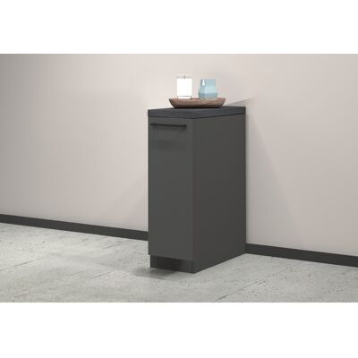 Deladeco Meuble bas de cuisine moderne à tiroir anthracite Solena Anthracite mat Anthracite mat - Publicité Deladeco Meuble bas de cuisine moderne à tiroir anthracite Solena Anthracite mat Anthracite mat - Publicité