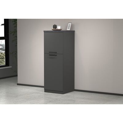 Deladeco Armoire de cuisine moderne anthracite mat/béton Solena Anthracite mat/béton Anthracite mat/béton - Publicité Deladeco Armoire de cuisine moderne anthracite mat/béton Solena Anthracite mat/béton Anthracite mat/béton - Publicité