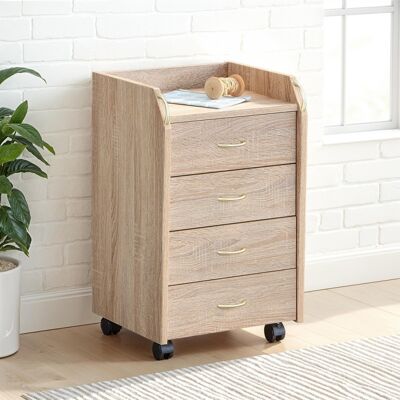 Deladeco Caisson de bureau contemporain chêne clair Jorgio Chêne clair Chêne clair - Publicité Deladeco Caisson de bureau contemporain chêne clair Jorgio Chêne clair Chêne clair - Publicité