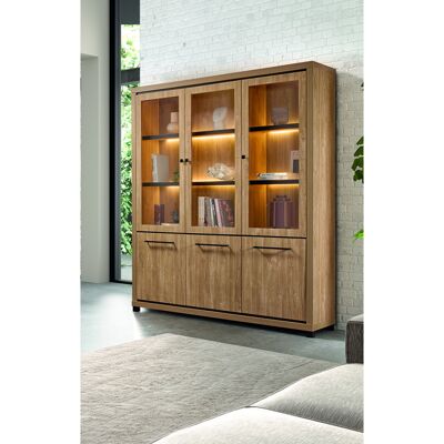 Deladeco Bibliothèque contemporaine 175 cm chêne houston Vita Chêne houston Chêne houston - Publicité Deladeco Bibliothèque contemporaine 175 cm chêne houston Vita Chêne houston Chêne houston - Publicité