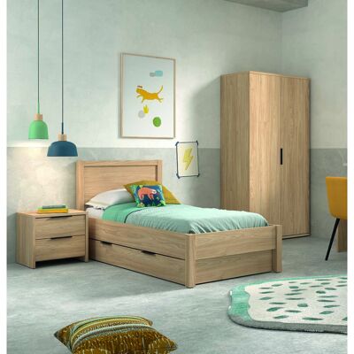 Deladeco Armoire contemporaine 100 cm coloris acacia Gladys Acacia Acacia - Publicité Deladeco Armoire contemporaine 100 cm coloris acacia Gladys Acacia Acacia - Publicité
