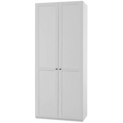 Deladeco Armoire contemporaine 2 portes coloris blanc alpin Amerand Blanc alpin Blanc alpin - Publicité Deladeco Armoire contemporaine 2 portes coloris blanc alpin Amerand Blanc alpin Blanc alpin - Publicité