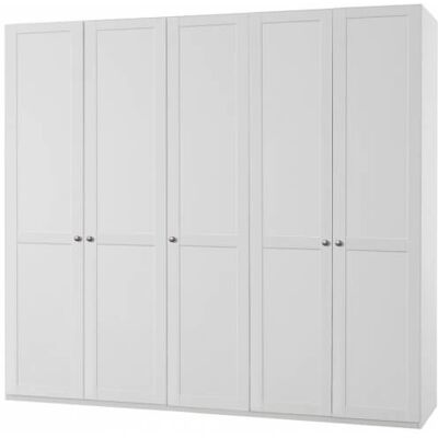Deladeco Armoire contemporaine 5 portes coloris blanc alpin Amerand Blanc alpin Blanc alpin - Publicité Deladeco Armoire contemporaine 5 portes coloris blanc alpin Amerand Blanc alpin Blanc alpin - Publicité