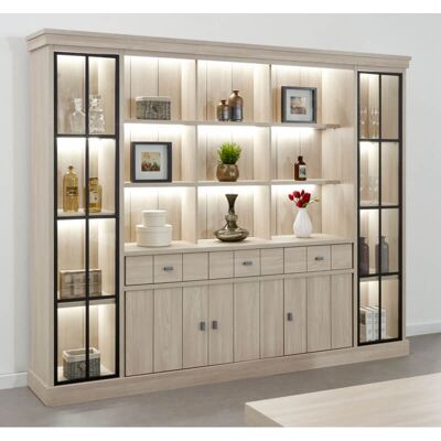 Vivabita Bibliothèque contemporaine 250 cm coloris orme naturel Vaucluse Orme naturel Orme naturel - Publicité Vivabita Bibliothèque contemporaine 250 cm coloris orme naturel Vaucluse Orme naturel Orme naturel - Publicité