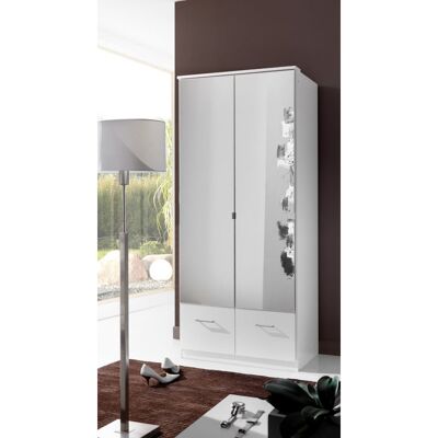 Deladeco Armoire contemporaine 91 cm Adagio I Blanc ou chêne Blanc ou chêne - Publicité Deladeco Armoire contemporaine 91 cm Adagio I Blanc ou chêne Blanc ou chêne - Publicité