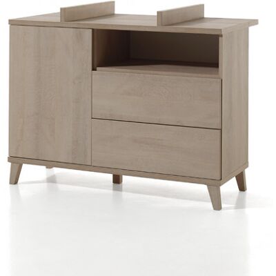 Commode bébé contemporaine coloris chêne Cataline Chêne Chêne - Publicité Commode bébé contemporaine coloris chêne Cataline Chêne Chêne - Publicité
