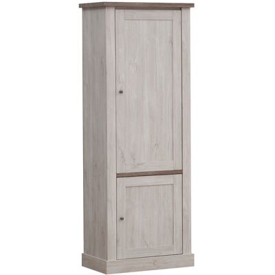 Deladeco Colonne de rangement contemporaine chêne blanc/marron Maxime Chêne blanc/marron Chêne blanc/marron - Publicité Deladeco Colonne de rangement contemporaine chêne blanc/marron Maxime Chêne blanc/marron Chêne blanc/marron - Publicité