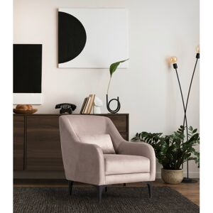 Deladeco Fauteuil moderne en tissu Tanya Beige Beige - Publicité Deladeco Fauteuil moderne en tissu Tanya Beige Beige - Publicité