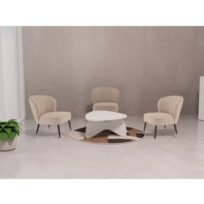 Restoflex Chaise lounge de brasserie en tissu Asia Beige ou gris foncé Beige ou gris foncé - Publicité Restoflex Chaise lounge de brasserie en tissu Asia Beige ou gris foncé Beige ou gris foncé - Publicité
