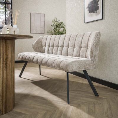 Vivabita Banquette moderne en tissu Marcus Sable Sable - Publicité Vivabita Banquette moderne en tissu Marcus Sable Sable - Publicité