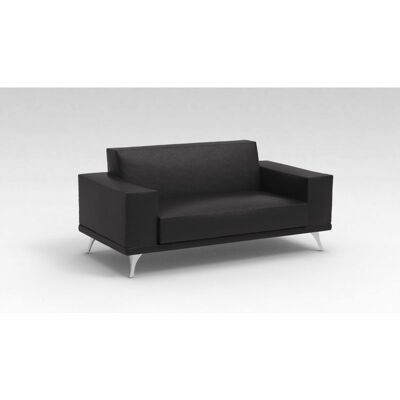Leaderburo Canapé d'accueil moderne en cuir 2 places Julietta Marron Marron - Publicité Leaderburo Canapé d'accueil moderne en cuir 2 places Julietta Marron Marron - Publicité