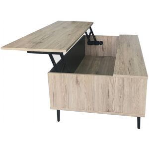 Vivabita Table basse ajustable style scandinave chêne/anthracite Mayline Chêne/anthracite Chêne/anthracite - Publicité Vivabita Table basse ajustable style scandinave chêne/anthracite Mayline Chêne/anthracite Chêne/anthracite - Publicité