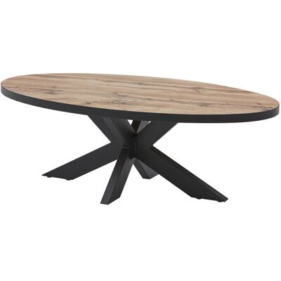 Deladeco Table basse ovale contemporaine chêne canada Heleane Chêne canada Chêne canada - Publicité Deladeco Table basse ovale contemporaine chêne canada Heleane Chêne canada Chêne canada - Publicité