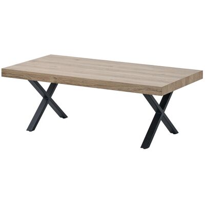 Deladeco Table basse rectangulaire contemporaine chêne summer Eluard - Publicité Deladeco Table basse rectangulaire contemporaine chêne summer Eluard - Publicité