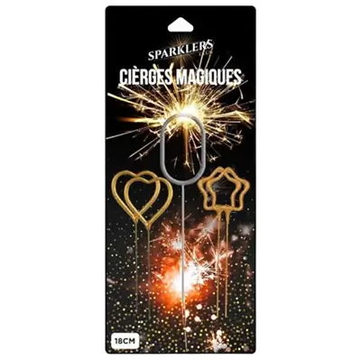 Ardi Accessoire de Décoration pour Gateaux Anniversaire Cierge Magique Chiffre 0 + 2 Cierges Magiques forme Coeur + 2 Cierges Magiques Forme Étoile 18cm - Publicité Ardi Accessoire de Décoration pour Gateaux Anniversaire Cierge Magique Chiffre 0 + 2 Cierges Magiques forme Coeur + 2 Cierges Magiques Forme Étoile 18cm - Publicité