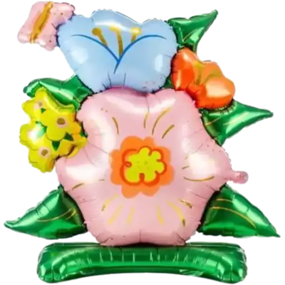 party deco Ballon Bouquet Fleurs - Mylar - 81.5x87cm - Publicité party deco Ballon Bouquet Fleurs - Mylar - 81.5x87cm - Publicité