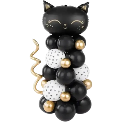 party deco Bouquet de Ballons Géant Chat Noir - À CONSTRUIRE - 83x140cm - Publicité party deco Bouquet de Ballons Géant Chat Noir - À CONSTRUIRE - 83x140cm - Publicité