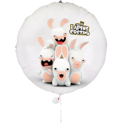 Ballon Aluminium Lapins Crétins™ 40 cm – Décoration Anniversaire - Publicité Ballon Aluminium Lapins Crétins™ 40 cm – Décoration Anniversaire - Publicité
