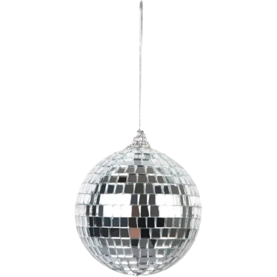 Boule à facettes argenté ø8cm - Lot de 6 - Publicité Boule à facettes argenté ø8cm - Lot de 6 - Publicité