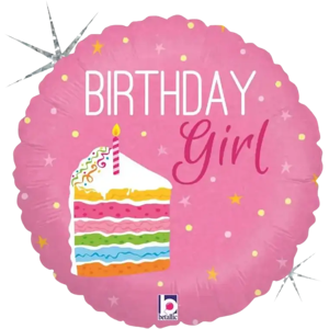 Grabo Ballon Birthday Girl rose ø45cm - Publicité Grabo Ballon Birthday Girl rose ø45cm - Publicité