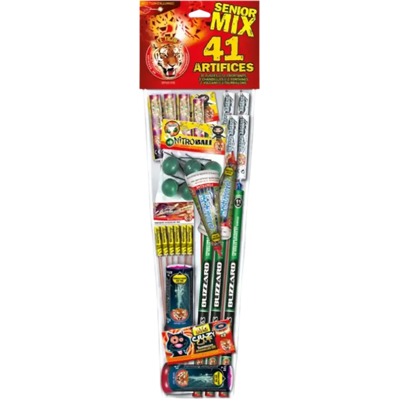 Assortiment de 41 Artifices Scintillants "Senior Mix" - Publicité Assortiment de 41 Artifices Scintillants "Senior Mix" - Publicité