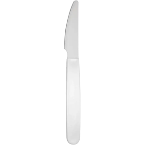 Couteau incassable PP Blanc - Lot de 6 - Publicité Couteau incassable PP Blanc - Lot de 6 - Publicité