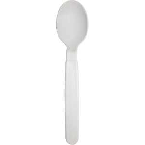 Cuillère incassable PP Blanc - Lot de 6 - Publicité Cuillère incassable PP Blanc - Lot de 6 - Publicité