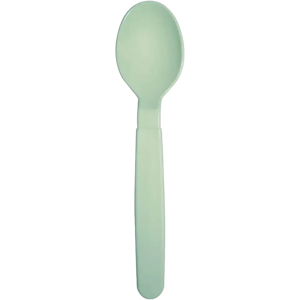 Cuillère incassable PP Vert Pastel - Lot de 6 - Publicité Cuillère incassable PP Vert Pastel - Lot de 6 - Publicité