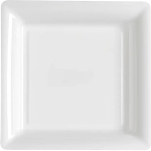 Assiettes Carrées Réutilisables Incassables 18 cm Blanc – Vaisselle de Fête - Publicité Assiettes Carrées Réutilisables Incassables 18 cm Blanc – Vaisselle de Fête - Publicité
