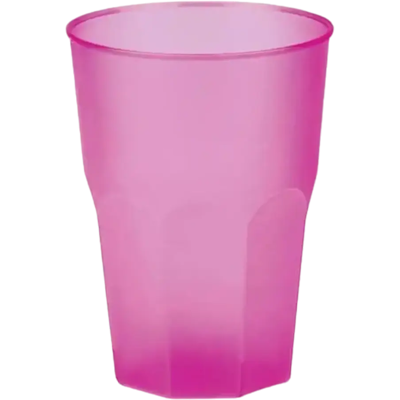 GOLD PLAST Verre à cocktail rose fuchsia 35cl (Lot de 20) - Publicité GOLD PLAST Verre à cocktail rose fuchsia 35cl (Lot de 20) - Publicité
