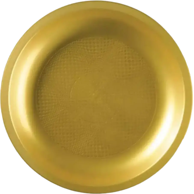 Assiette Plate Or - 22.5cm - lot de 25 - Publicité Assiette Plate Or - 22.5cm - lot de 25 - Publicité