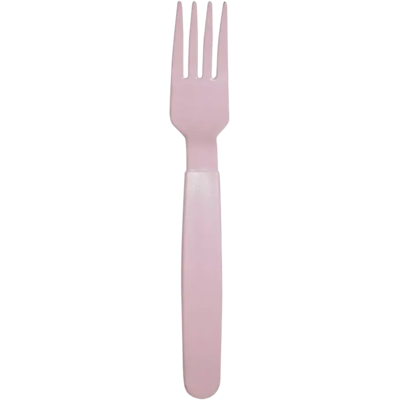 Fourchette incassable PP Rose Pastel - Lot de 6 - Publicité Fourchette incassable PP Rose Pastel - Lot de 6 - Publicité