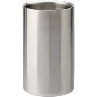 Refroidisseur à vin isotherme en inox satiné - 1 bouteille 20 x 12 cm - Publicité Refroidisseur à vin isotherme en inox satiné - 1 bouteille 20 x 12 cm - Publicité