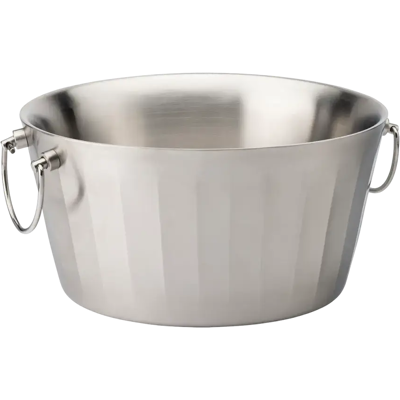 Utopia Bac à glace isotherme en inox satiné - Pour bouteilles et boissons - 37 cm - Publicité Utopia Bac à glace isotherme en inox satiné - Pour bouteilles et boissons - 37 cm - Publicité