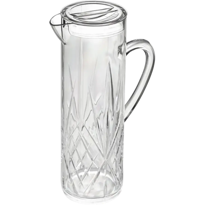 Gold Plast Carafe incassable "Firenze" avec couvercle – 1,5 L en SAN transparent - Publicité Gold Plast Carafe incassable "Firenze" avec couvercle – 1,5 L en SAN transparent - Publicité